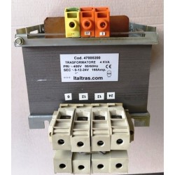 Trasformatore Monofase  4KVA Pri. 400V Sec 0-12-24V 166A