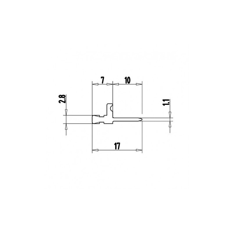 Terminale Faston TH06 per rocchetti PG e RG