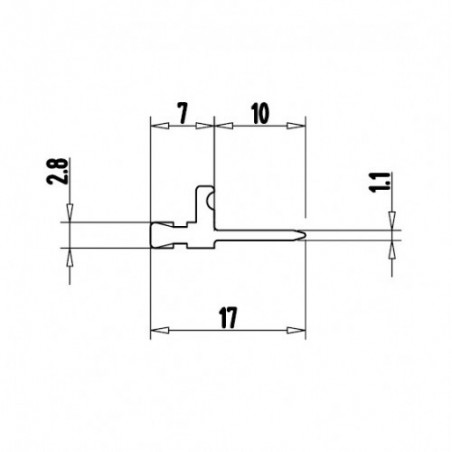 Terminale Faston TH06 per rocchetti PG e RG