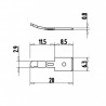 Terminale Faston 6,3x0,8mm per rocchetti FG