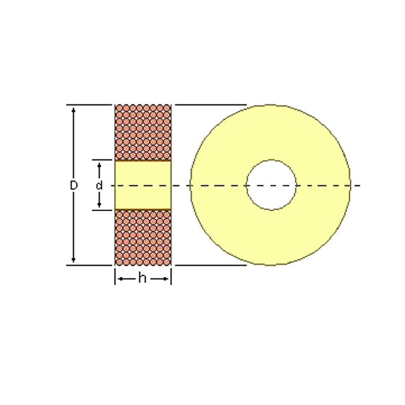 Induttanza avvolta in aria 0.30 mh / 0,24 / 1.00 mm / 18 AWG