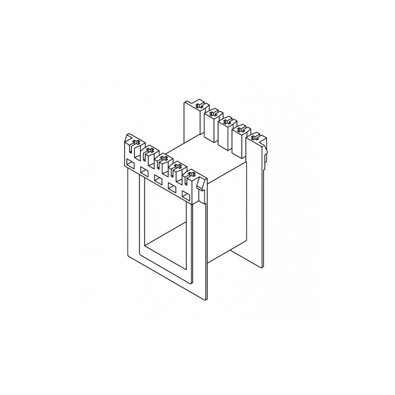 Rocchetto 22x30 Z/RG EI66 5+5 pins senza flangia intermedia