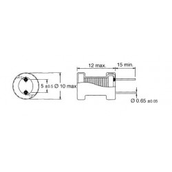 Induttanza 10uH -10.000uH  passo 5 mm