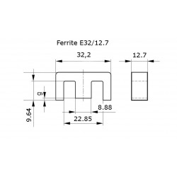 Ferrite E 32/12.7