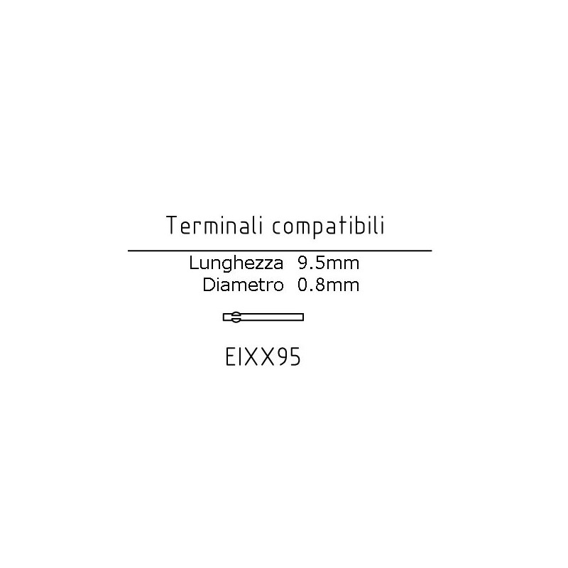 Terminale EIXX95 Lunghezza 9.5mm