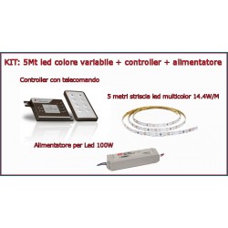 Kit 5Mt led colore variabile con telecomando