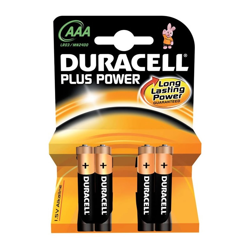 4 Batterie Ministilo AAA Duracell 1.5V