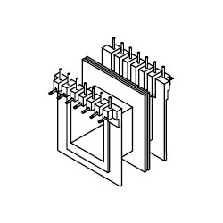 Rocchetto 20x25 Z6/DG 7+7 pins inseriti con asole