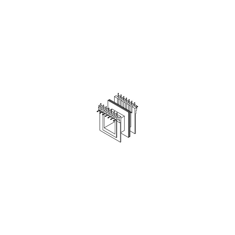 Rocchetto 20x25 Z6/DG 7+7 pins inseriti con asole