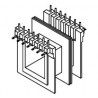 Rocchetto 20x25 Z6/DG 7+7 pins inseriti con asole