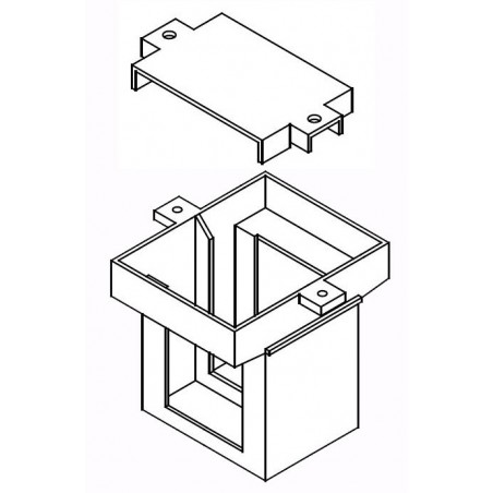 Guscio 18x20 Z6/NDG con 2 asole + testata