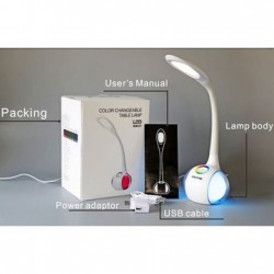 Lamapada led con base di colore cangiante